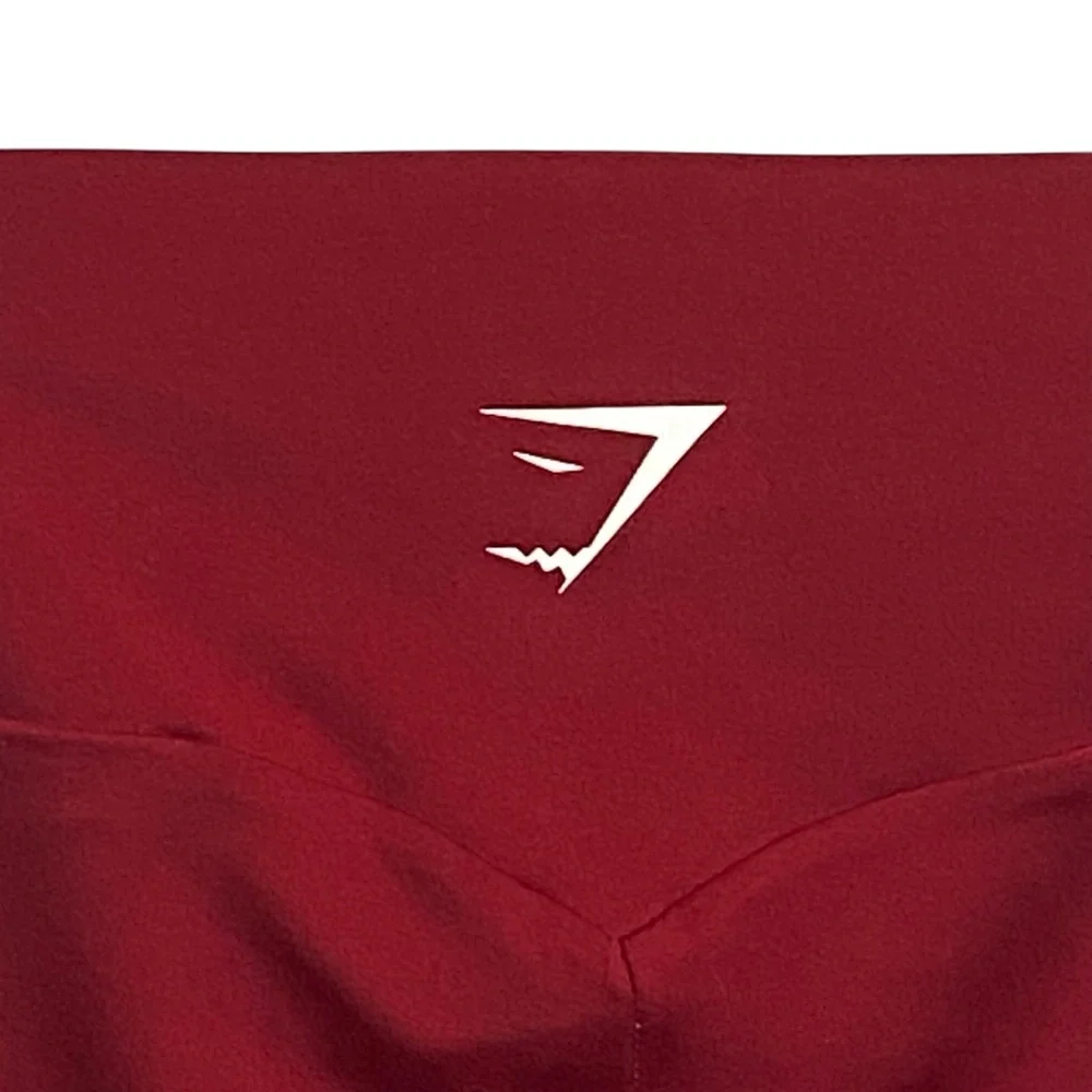 Gymshark Spiced Red Training Cropped Athletic Leggings Size Extra Small XS - Picture 4 of 6